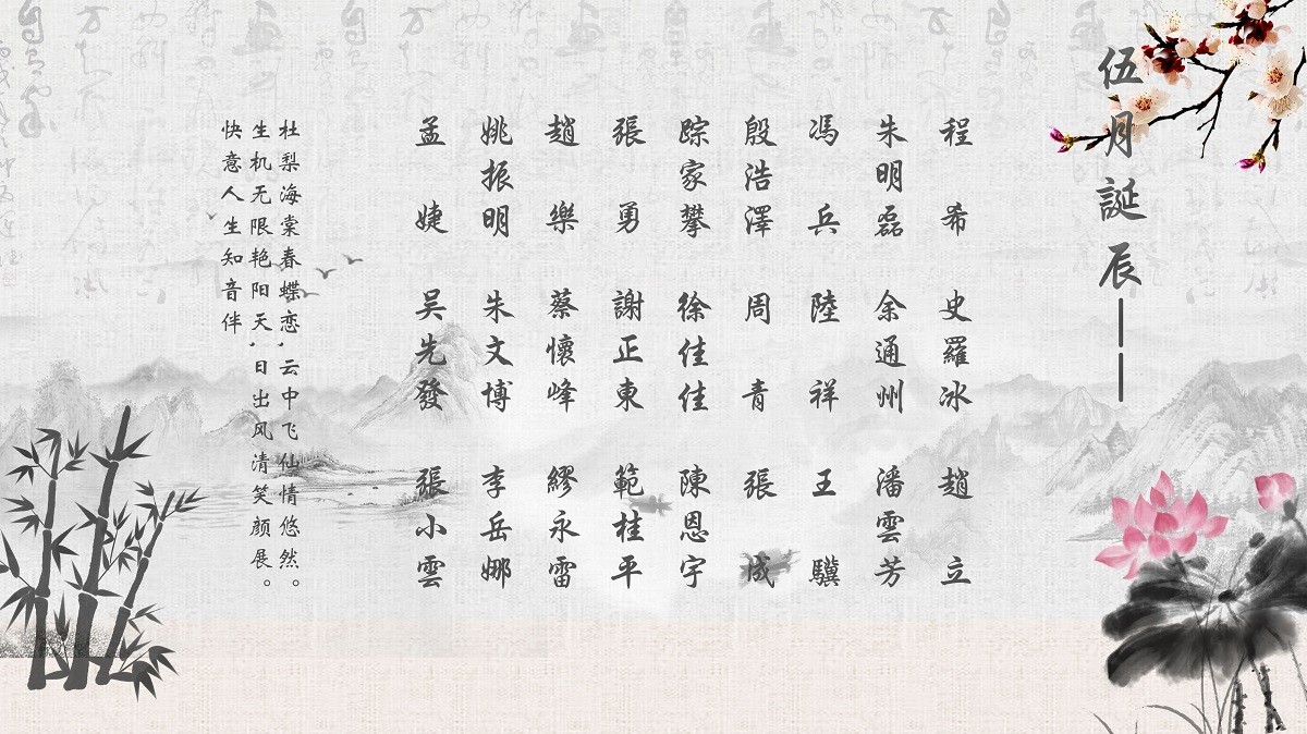 【生日祝?！抗ё?5月生日的員工生日快樂！